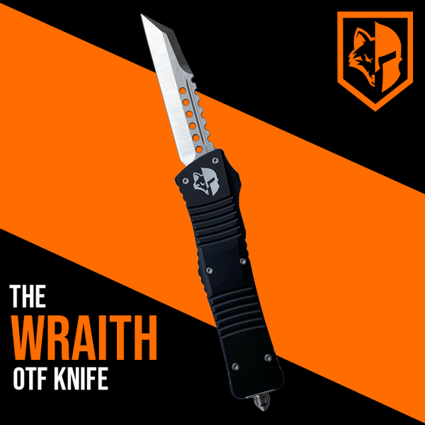 The Wraith - OTF Knife w/ Black Handle